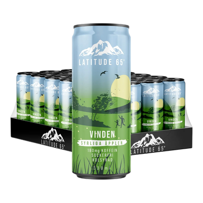 Latitude 65 Vinden - Syrliga Äpplen 24x330ml