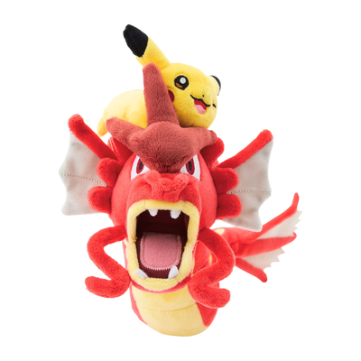 Pokémon Center Hiroshima: Red Gyarados & Pikachu Plush