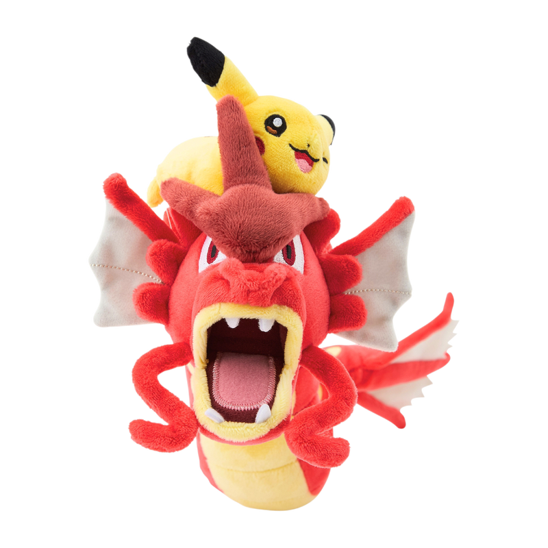 Pokémon Center Hiroshima: Red Gyarados & Pikachu Plush