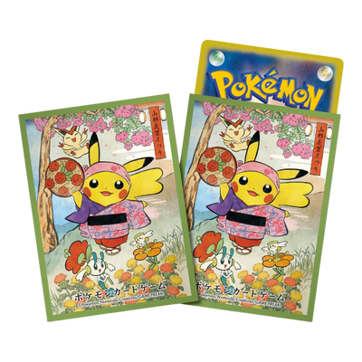 Pokémon Center Official Card Sleeves: Hanagasa Festival Pikachu