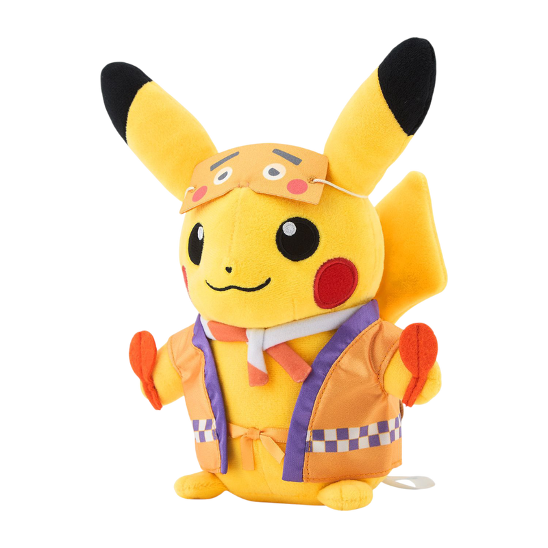 Pokémon Center: Pikachu Hakata Niwaka Mask Plush Fukuoka Exclusive