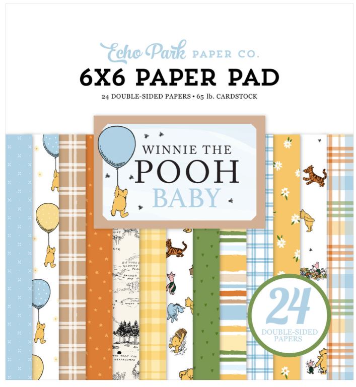 Echo Park - Double-Sided Paper Pad 6X6 24/Pkg - Winnie The Pooh Baby