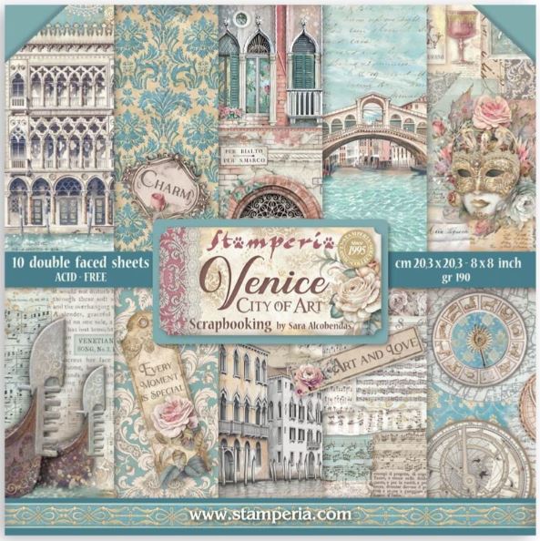 Stamperia - Paper Pad 8x8 - Venice City of Art