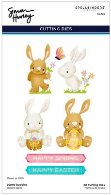 Spellbinders - Etched Dies - Happy Spring Bunny Buddies  S5-749