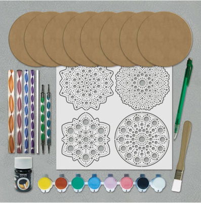 Aladine - Dot Painting Set 8 Rings 10cm 85495