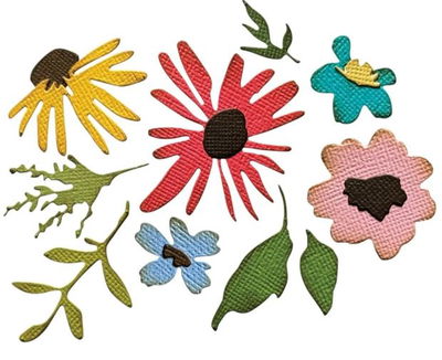 Sizzix - Thinlits Die Set - 11+1pcs - Vault Side-Order Floristry by Tim Holtz 666872