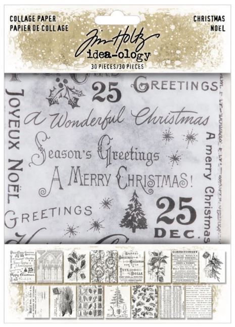 Tim Holtz Idea-Ology - Christmas Collage Paper TH94409