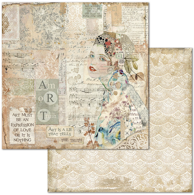 Stamperia Paper Pad 8x8 - Imagine