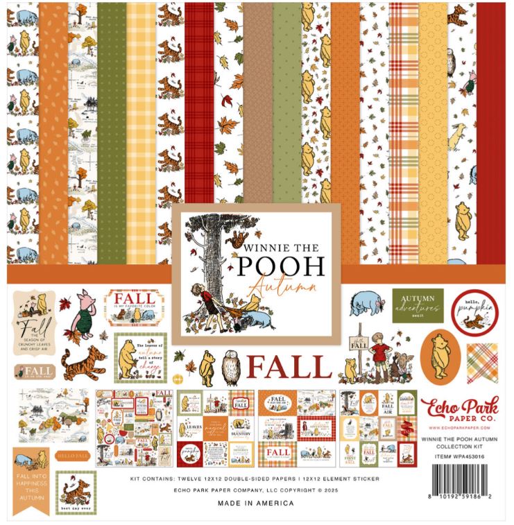 Echo Park - Collection Kit 12X12 - Winnie The Pooh Autumn