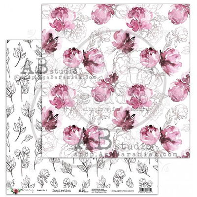 AB studio - Diary - scrapbooking paper set 8x 12x12 + bonus