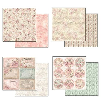 Stamperia Paper Pad 12X12 - Shabby Rose