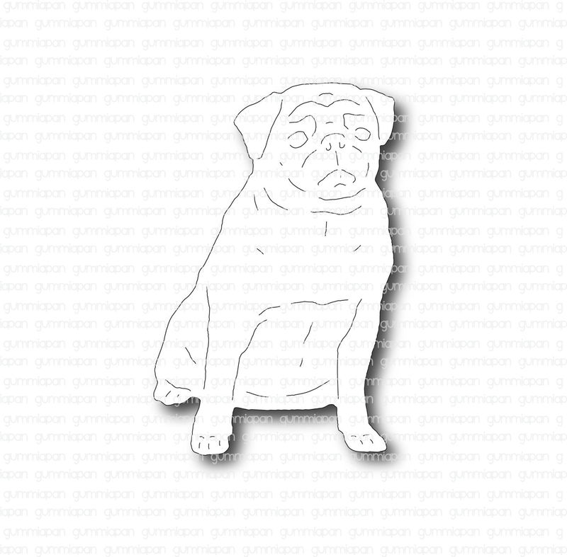Gummiapan - Dies - Mops D220737