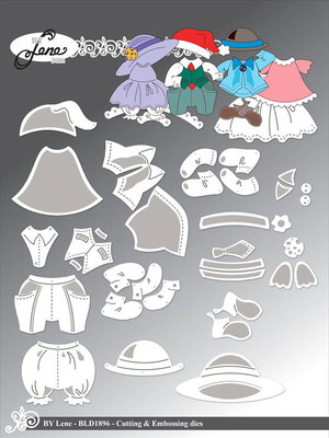 By Lene - Cutting & Embossing Die - Accessories for BLD1895.  BLD1896
