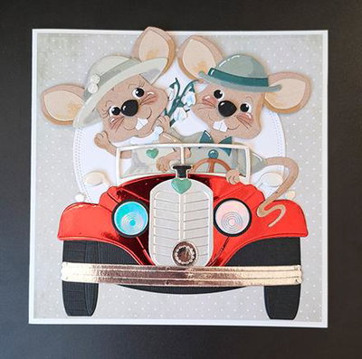By Lene - Cutting & Embossing Die - Vintage Car BLD1897