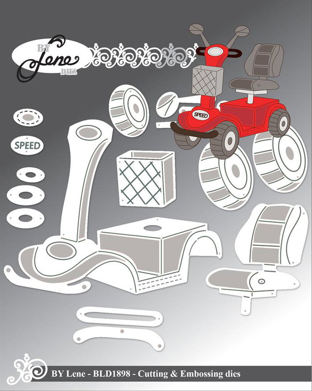 By Lene - Cutting & Embossing Die - Mobility Scooter BLD1898