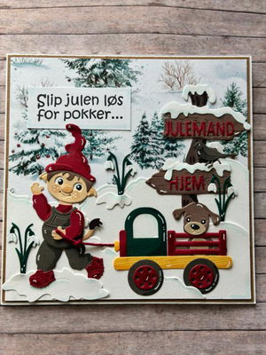 By Lene - Cutting & Embossing Die - Wooden Toy BLD1899