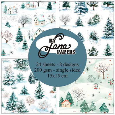 By Lene - Paper pad 15x15 - Happy Landscapes BLP086