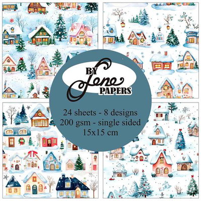 By Lene - Paper pad 15x15 - Happy Landscapes BLP086