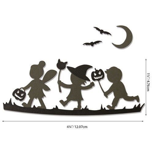 Sizzix - Thinlits Die Set - Halloween Silhouettes 6PK 664588 Lisa Jones