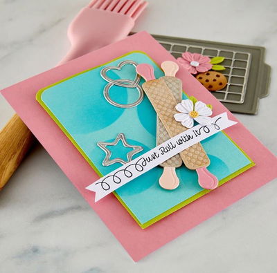 Spellbinders - Etched Dies - Make It & Bake It Fluff, Frost & Roll S5-726