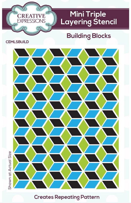 Creative Expressions - Building Blocks Mini Stencils cemlsbuild 10x7,5 cm Creative Expressions - Building Blocks Mini Stencils cemlsbuild 10x7,5 cm