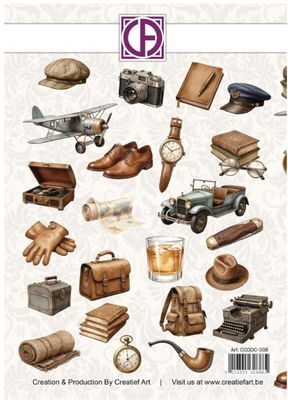 Creatief Art - Die-Cuts - Vintage Gentlemen CutOuts 23pcs 008