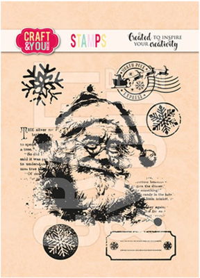 Craft and You - stamp - Santa Claus Stamps CS054
