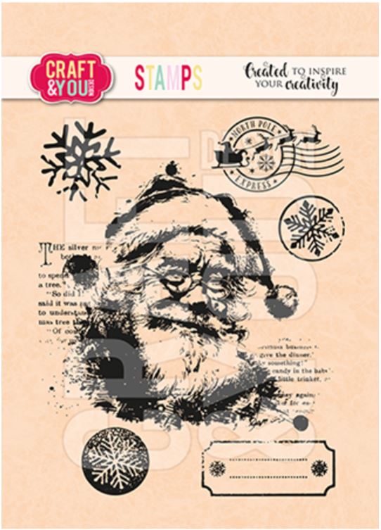 Craft and You - stamp - Santa Claus Stamps CS054