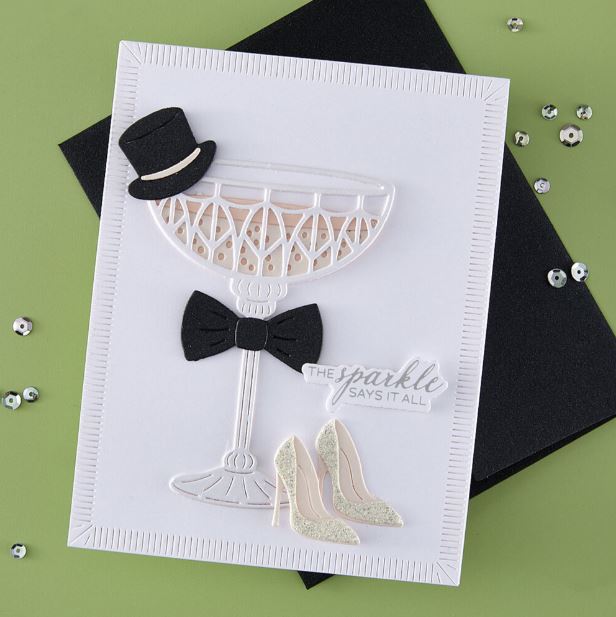 Spellbinders - Etched Dies - Happier Hour  A Special Toast S5-720 Spellbinders - Etched Dies - Happier Hour  A Special Toast S5-720