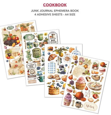 Ciao Bella - Junk Journal A4 Ephemera Book - Cookbook 32pcs
