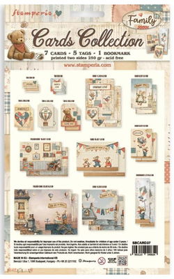 Stamperia - Cards Collection SBCARD37 - Family