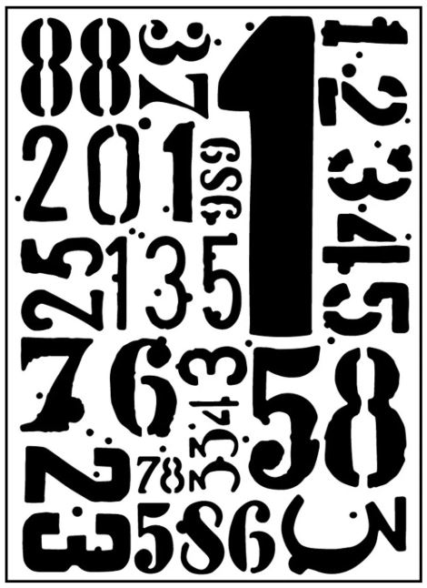 Vaessen Creative - Embossing folder - Digits 100605-337