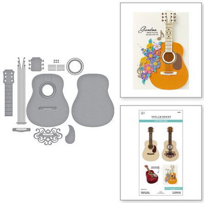 Spellbinders - Etched Dies - Majestic Guitar Box Creator BD-0978