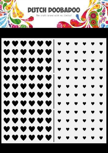 Dutch Boodaboo - Mask Art Hearts  210x210mm  .077