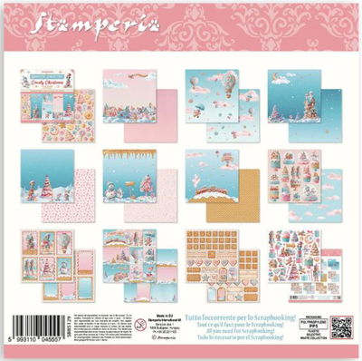 Stamperia - Paper Pad 8x8 - Candy Christmas