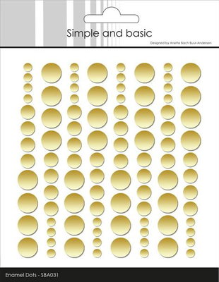 Simple and Basic - Enamel Dots - Metallic Pale Gold - Matte  SBA032