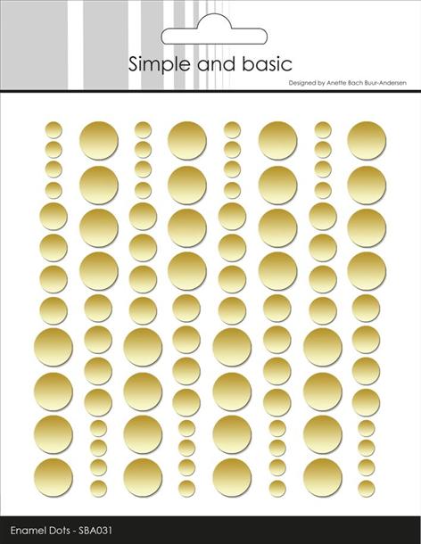 Simple and Basic - Enamel Dots - Metallic Pale Gold - Matte  SBA032