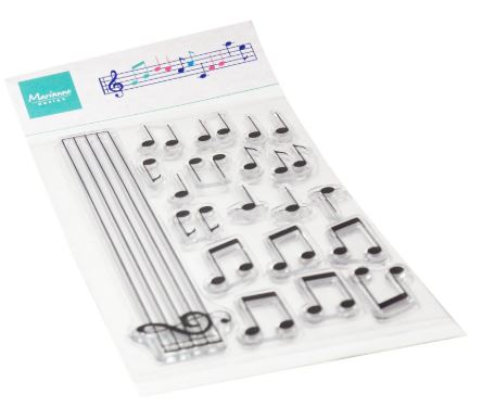Marianne D - Clear Stamps - Musical Notes CS1175