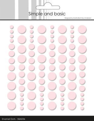 Simple and Basic - Enamel Dots - Light Pink  SBA036