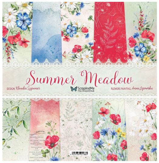 ScrapAndMe - 30x30 papper - Summer meadow