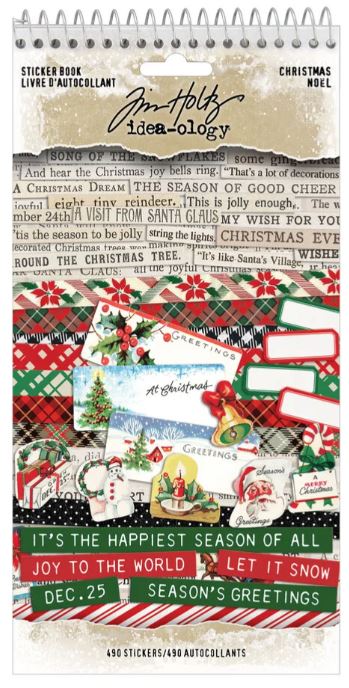 Tim Holtz Idea-Ology - Christmas Sticker Book TH94451