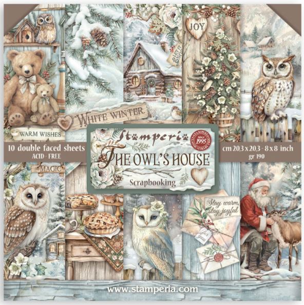 Stamperia - Paper Pad 8x8 - The Owl's House