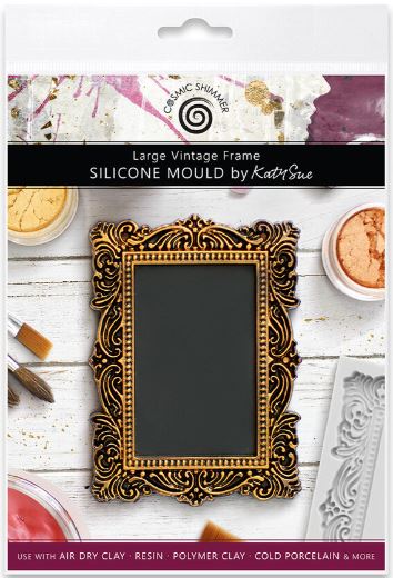 Cosmic Shimmer - Silicone Mould Large Vintage Frame CE0104-CS