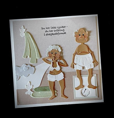 By Lene - Cutting & Embossing Die - A senior citizen - woman BLD1853