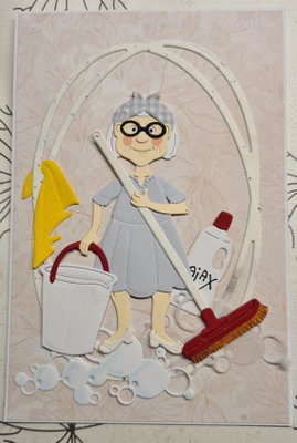 By Lene - Cutting & Embossing Die - A senior citizen - woman BLD1853