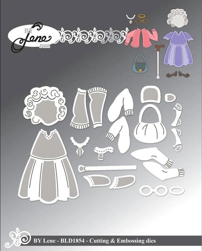 By Lene - Cutting & Embossing Die - Accessories for #BLD1853,  BLD1854