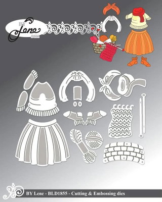 By Lene - Cutting & Embossing Die - Accessories for #BLD1853,  BLD1855