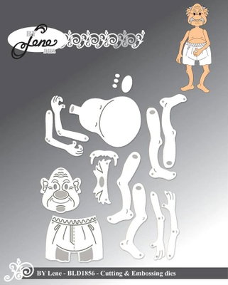 By Lene - Cutting & Embossing Die - A senior citizen - man  BLD1856