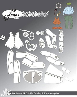 By Lene - Cutting & Embossing Die - Accessories for #BLD1856,  BLD1857