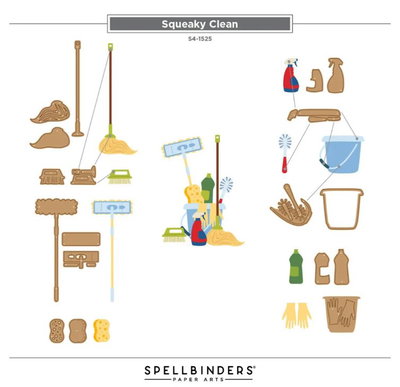 Spellbinders - Etched Dies - Shiny New Day  Clean  S4-1525